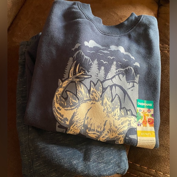 Kids Sweat Pants & Sweat Shirt Set | New | - Picture 2 of 2